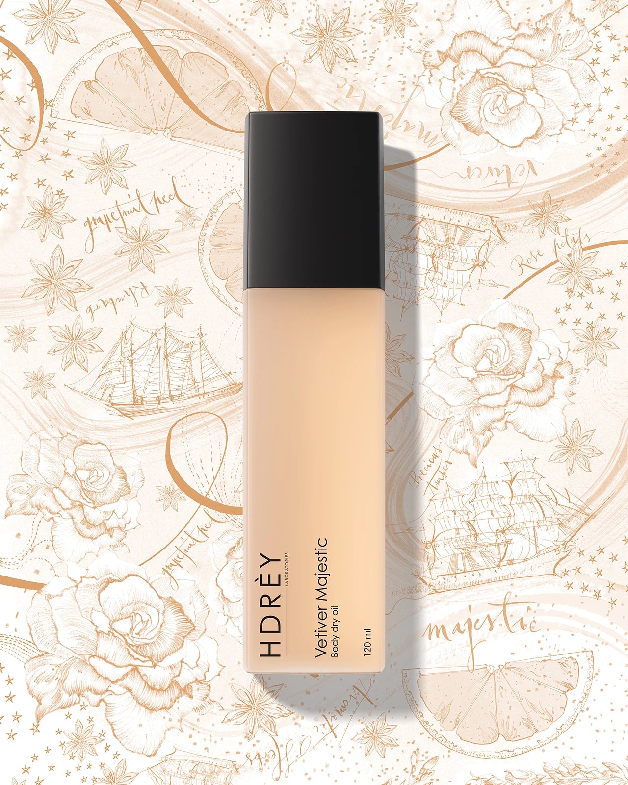 Suchy olejek do ciała perfumowany Vetiver Majestic 120ml z olejem arganowym i witaminą E